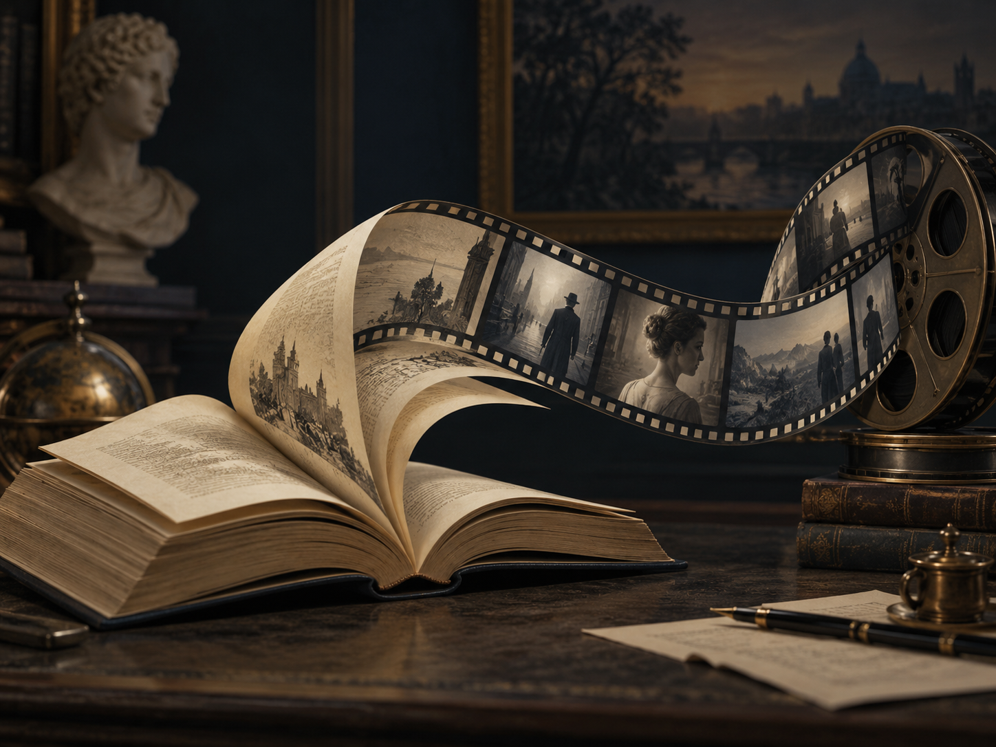Films and Literature are largely about a narrative.