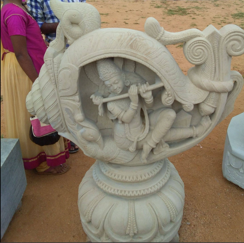 Krishna in a Sankha